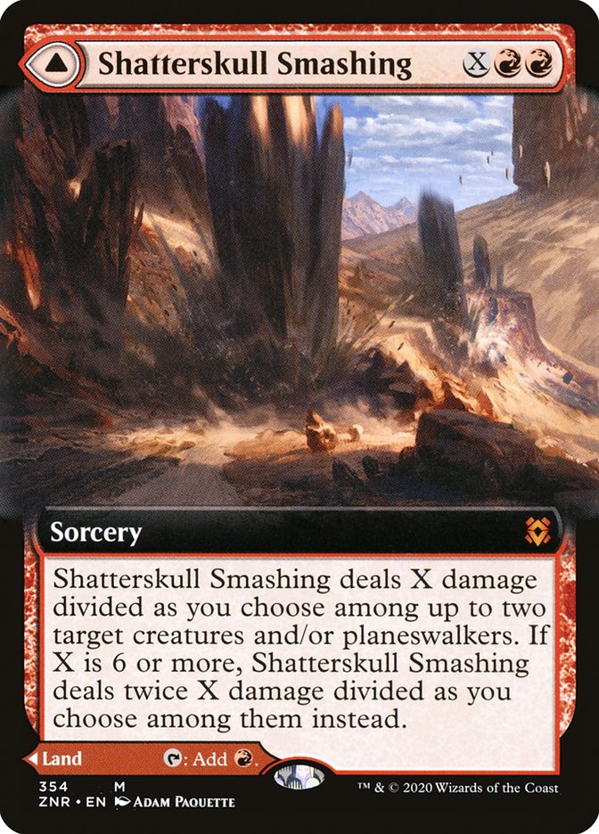 Shatterskull Smashing // Shatterskull, the Hammer Pass (Extended Art) [Zendikar Rising] | Enigma On Main