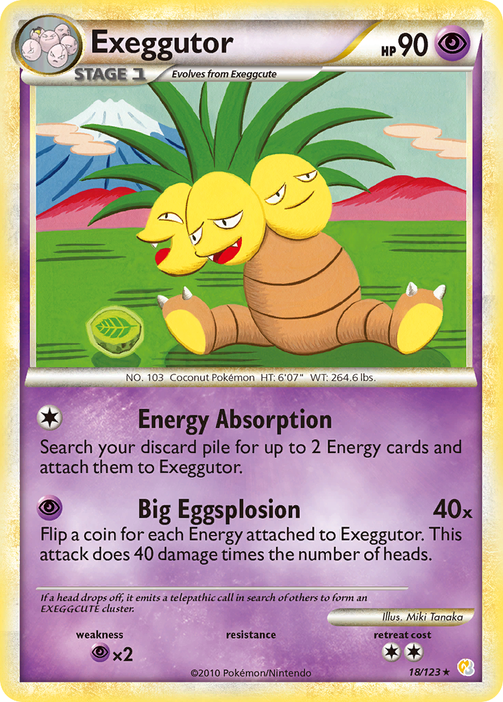 Exeggutor (18/123) [HeartGold & SoulSilver: Base Set] | Enigma On Main