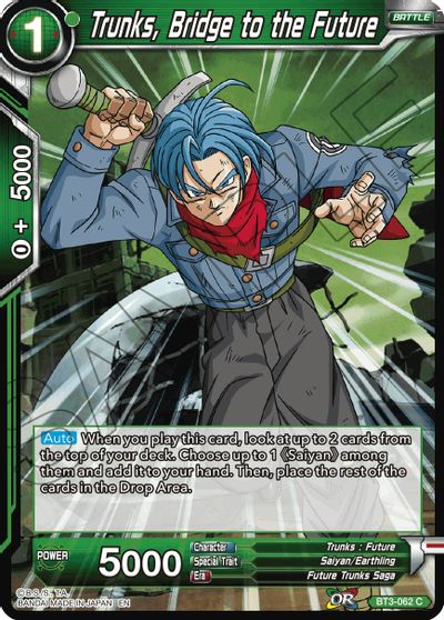 Trunks, Bridge to the Future (Reprint) (BT3-062) [Battle Evolution Booster] | Enigma On Main