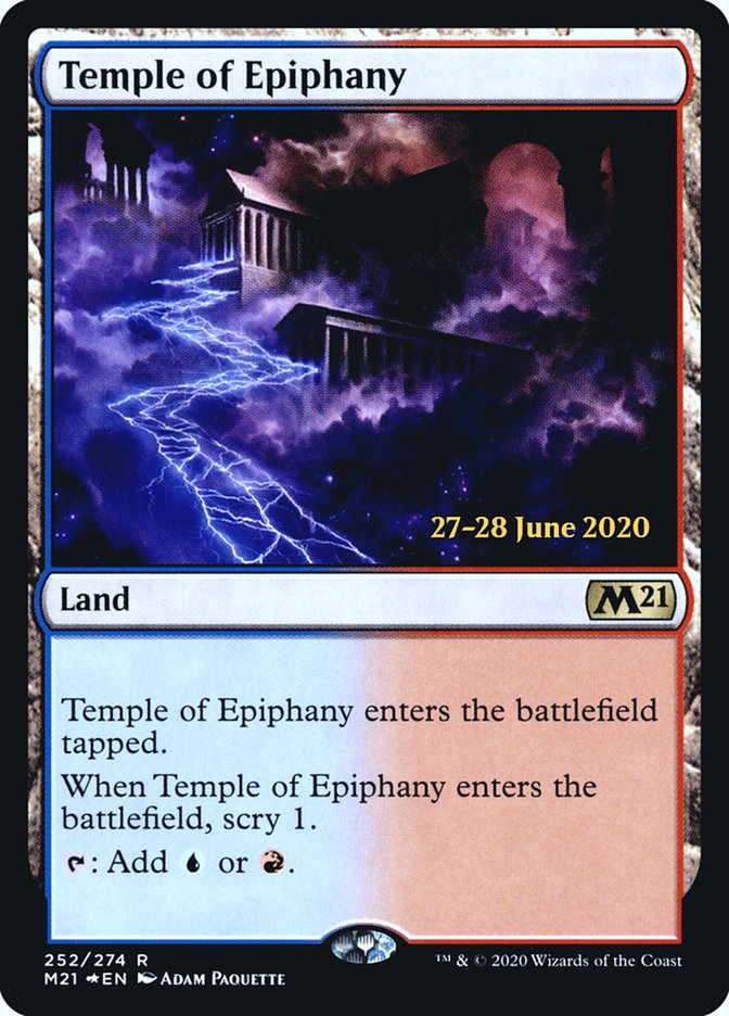 Temple of Epiphany  [Core Set 2021 Prerelease Promos] | Enigma On Main