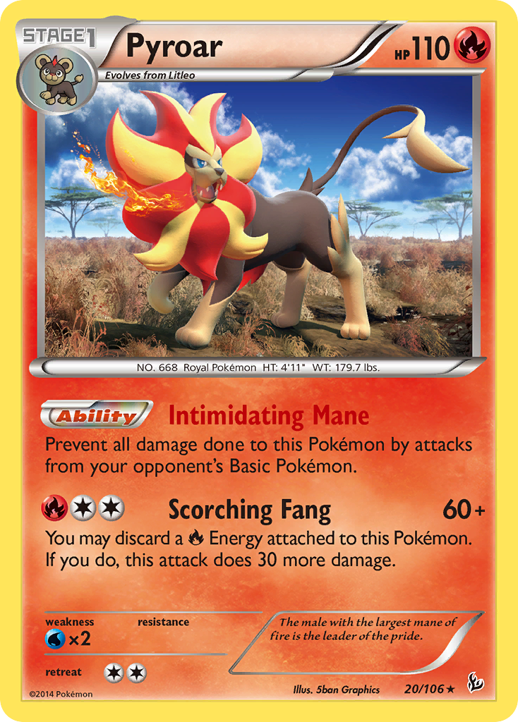 Pyroar (20/106) [XY: Flashfire] | Enigma On Main