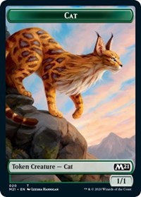 Cat (020) // Dog Double-sided Token [Core Set 2021 Tokens] | Enigma On Main