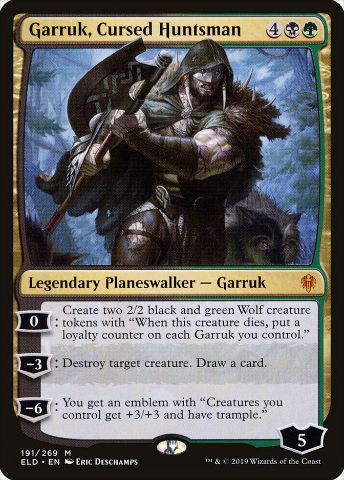 Garruk, Cursed Huntsman [Throne of Eldraine] | Enigma On Main