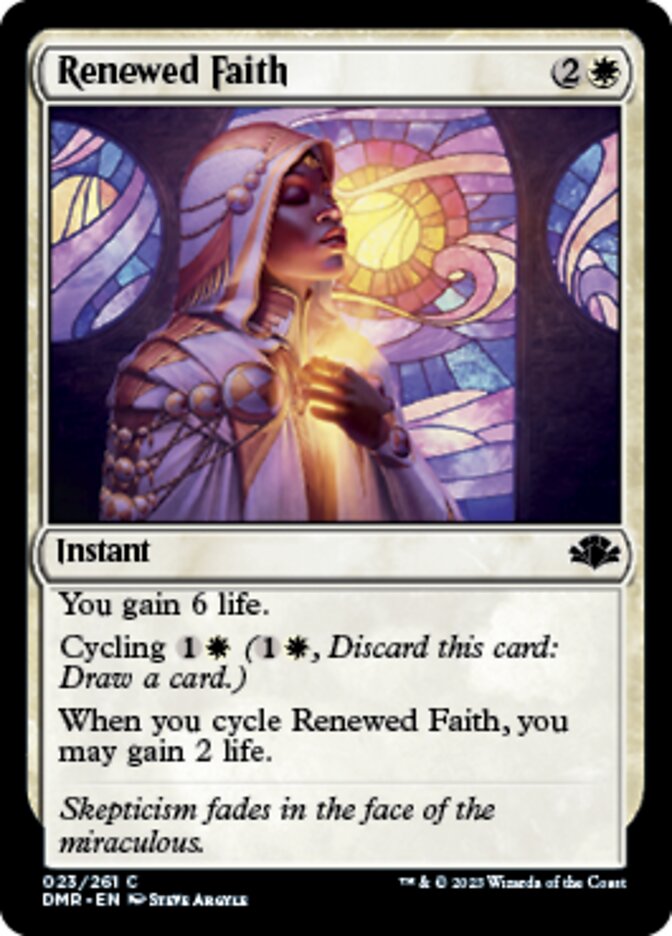 Renewed Faith [Dominaria Remastered] | Enigma On Main