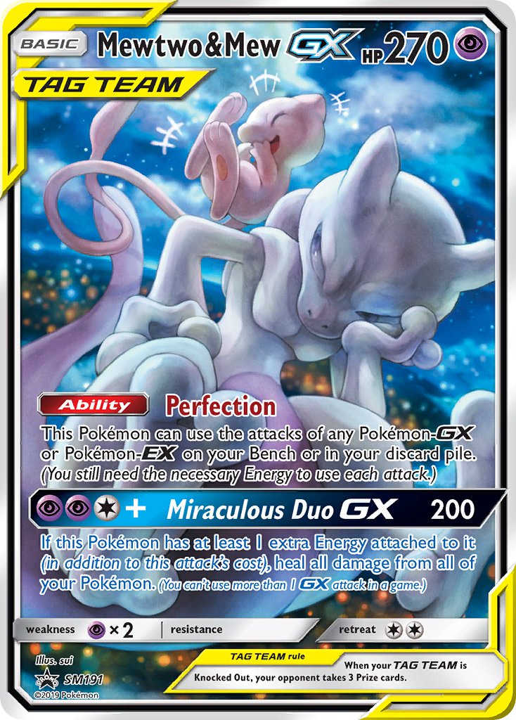 Mewtwo & Mew GX (SM191) [Sun & Moon: Black Star Promos] | Enigma On Main