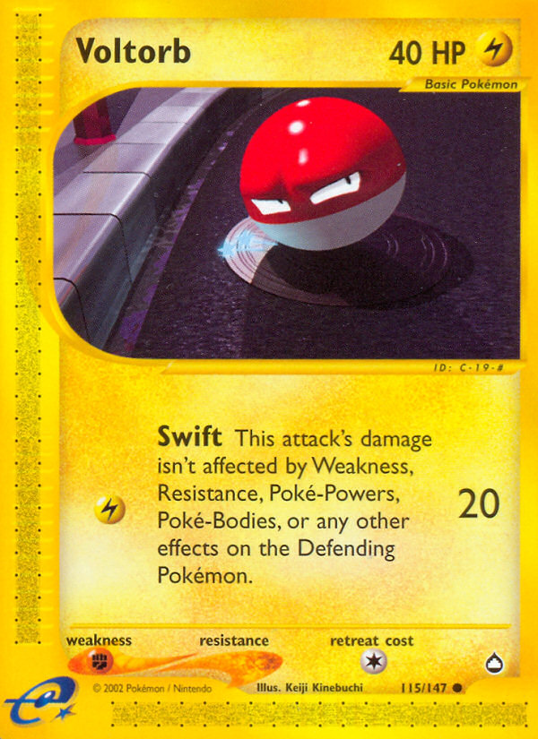 Voltorb (115/147) [Aquapolis] | Enigma On Main