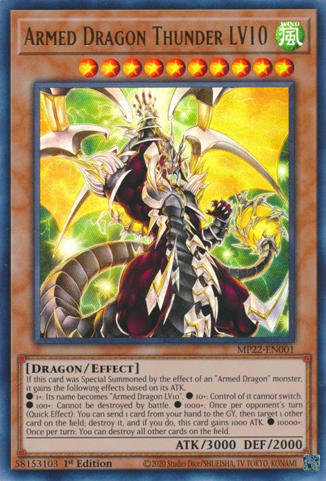 Armed Dragon Thunder LV10 [MP22-EN001] Ultra Rare | Enigma On Main