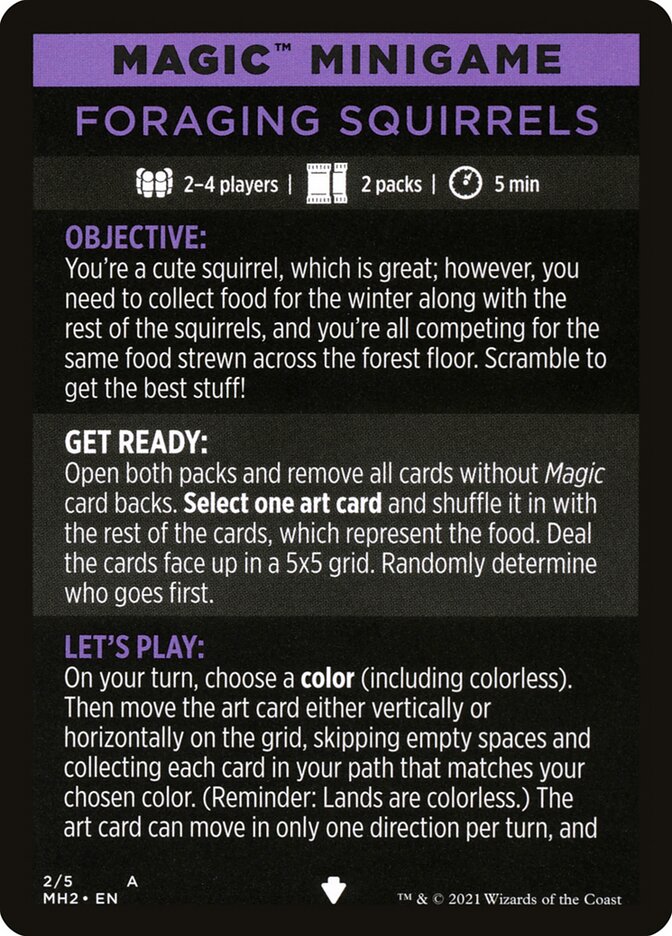 Foraging Squirrels (Magic Minigame) [Modern Horizons 2 Minigame] | Enigma On Main