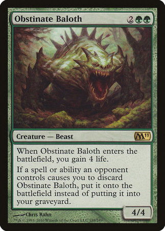 Obstinate Baloth [Magic 2011] | Enigma On Main