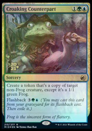 Croaking Counterpart [Innistrad: Midnight Hunt Prerelease Promos] | Enigma On Main