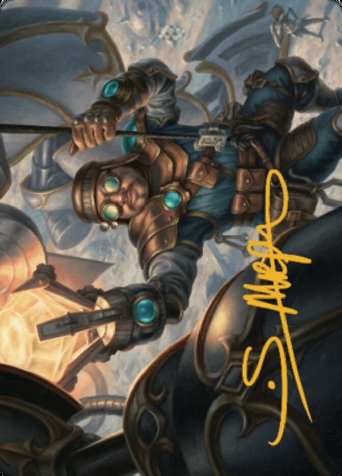 Powerstone Engineer Art Card (Gold-Stamped Signature) [The Brothers' War Art Series] | Enigma On Main