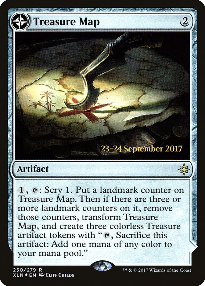 Treasure Map // Treasure Cove  [Ixalan Prerelease Promos] | Enigma On Main