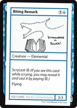 Biting Remark (2021 Edition) [Mystery Booster Playtest Cards] | Enigma On Main