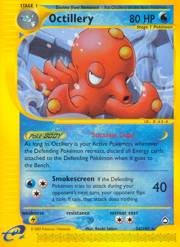 Octillery (26/147) [Aquapolis] | Enigma On Main