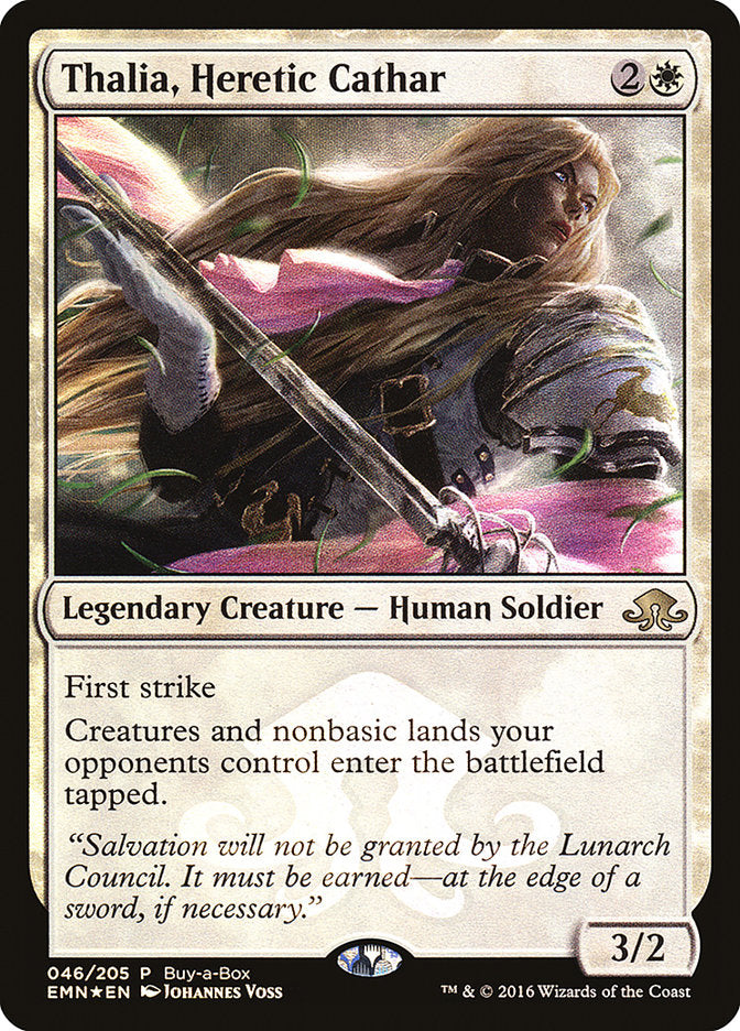 Thalia, Heretic Cathar (Buy-A-Box) [Eldritch Moon Promos] | Enigma On Main