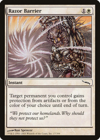 Razor Barrier [Mirrodin] | Enigma On Main