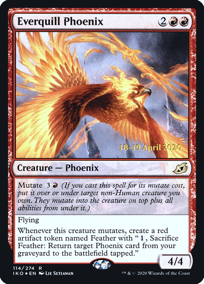 Everquill Phoenix  [Ikoria: Lair of Behemoths Prerelease Promos] | Enigma On Main