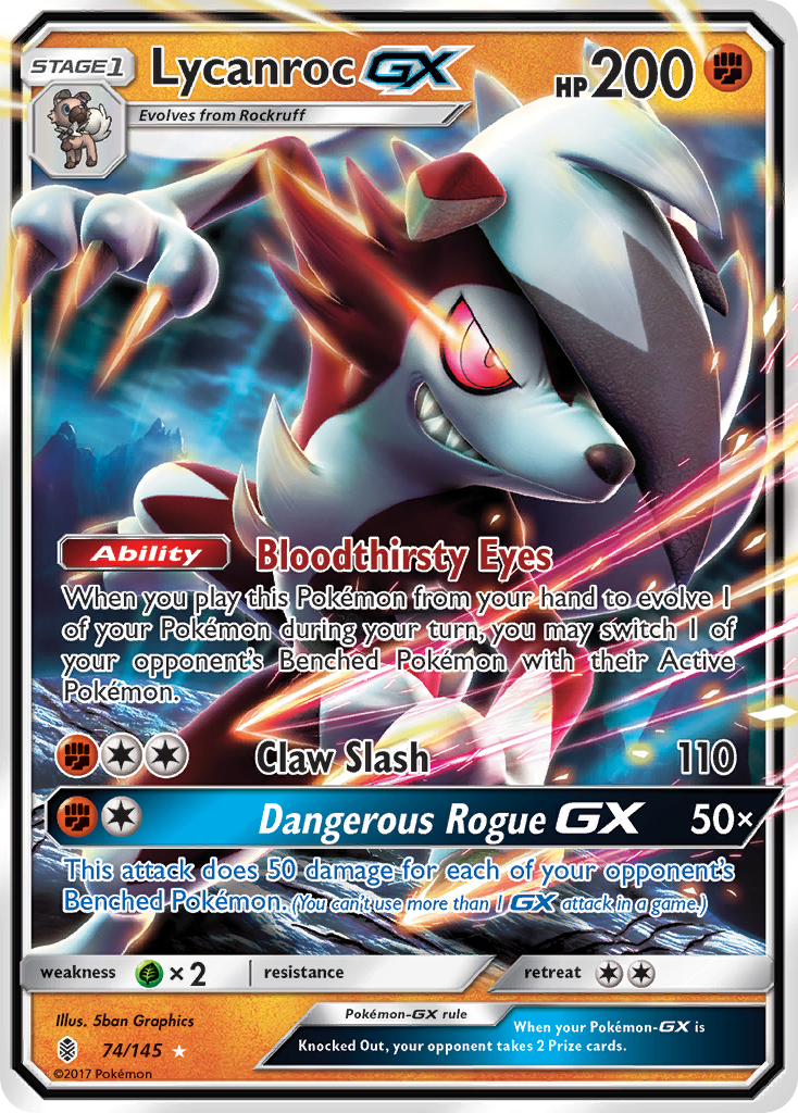 Lycanroc GX (74/145) [Sun & Moon: Guardians Rising] | Enigma On Main