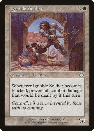 Ignoble Soldier [Mercadian Masques] | Enigma On Main