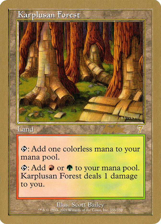 Karplusan Forest (Brian Kibler) [World Championship Decks 2002] | Enigma On Main