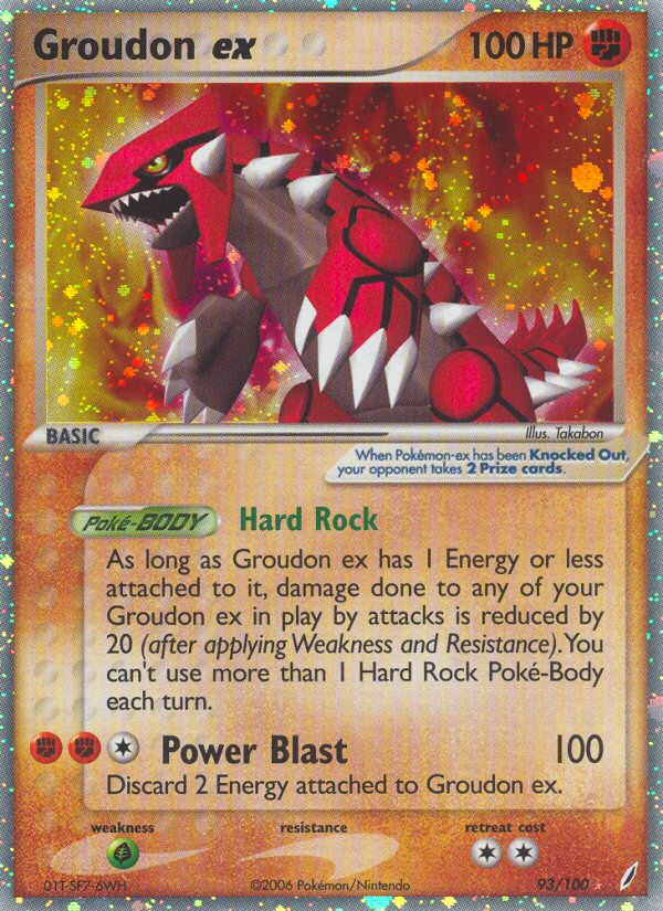 Groudon ex (93/100) [EX: Crystal Guardians] | Enigma On Main