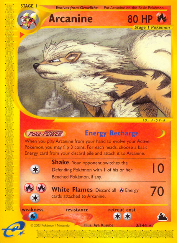 Arcanine (3/144) [Skyridge] | Enigma On Main