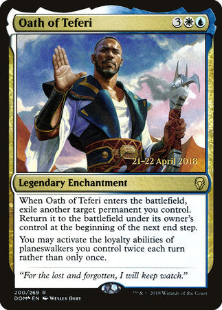 Oath of Teferi [Dominaria Promos] | Enigma On Main