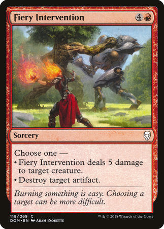 Fiery Intervention [Dominaria] | Enigma On Main