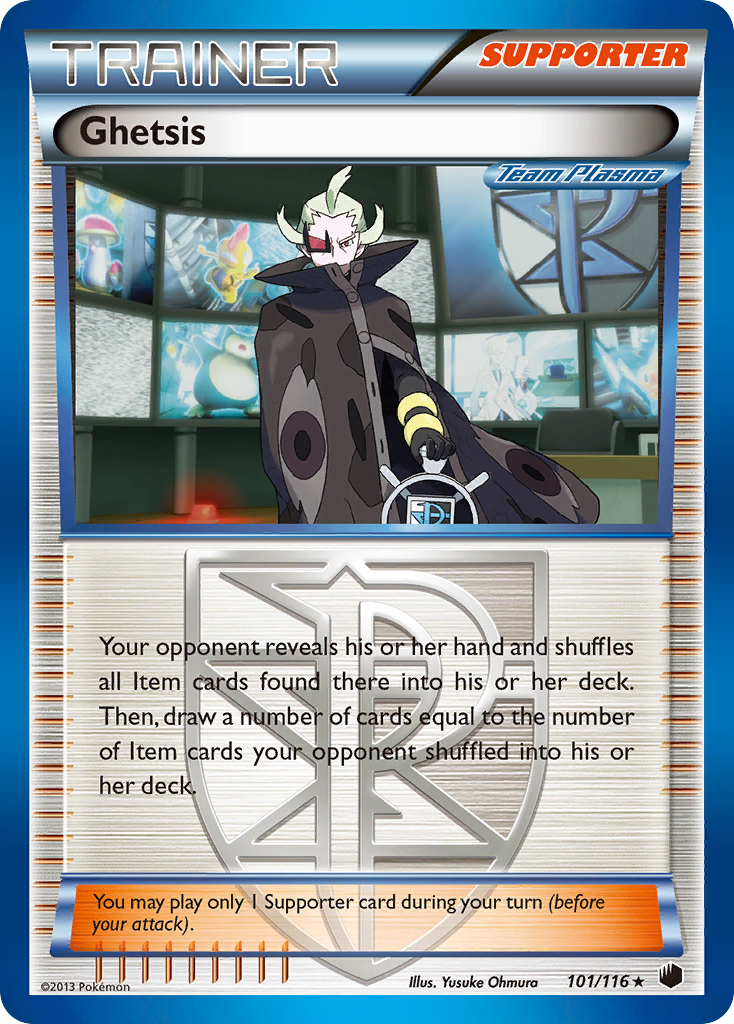 Ghetsis (101/116) [Black & White: Plasma Freeze] | Enigma On Main