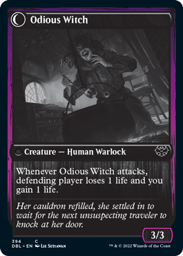 Ragged Recluse // Odious Witch [Innistrad: Double Feature] | Enigma On Main