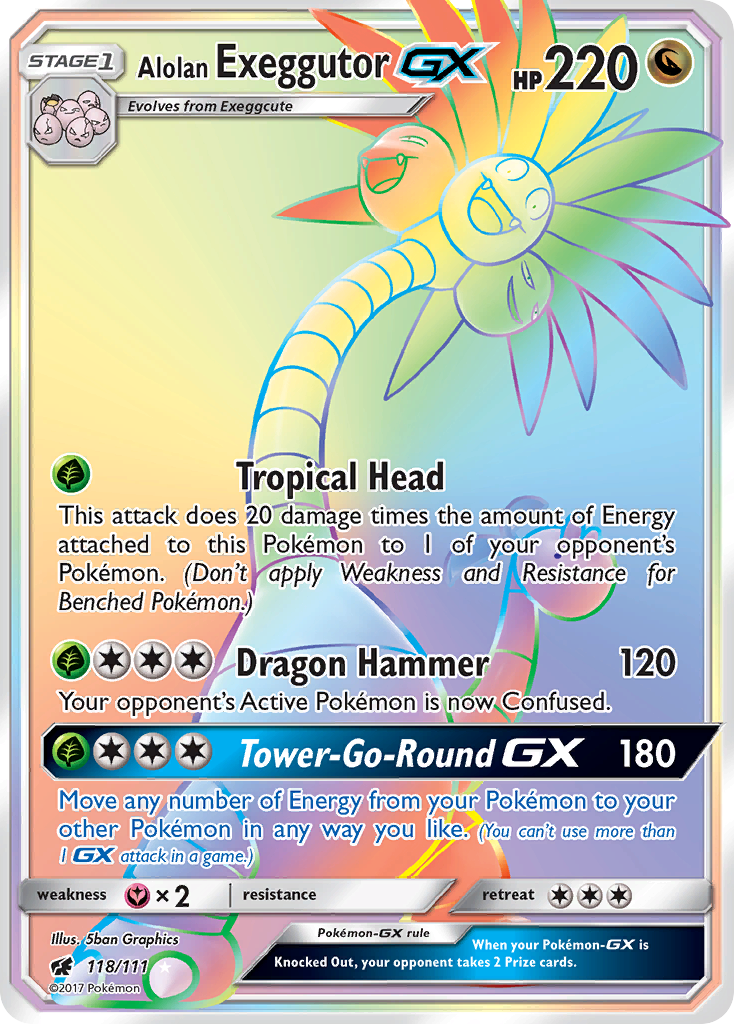 Alolan Exeggutor GX (118/111) [Sun & Moon: Crimson Invasion] | Enigma On Main