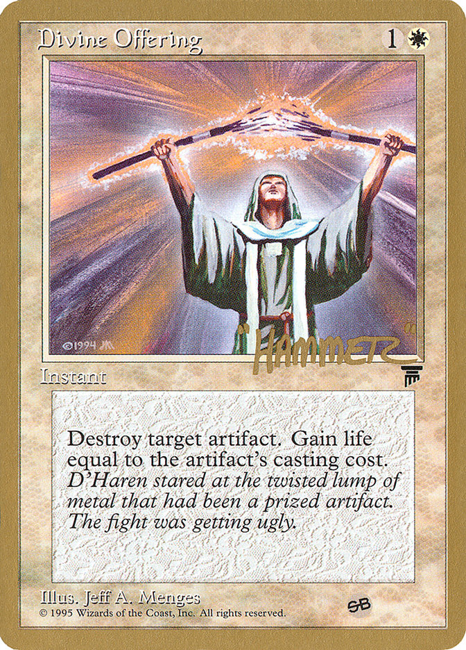 Divine Offering (Shawn "Hammer" Regnier) (SB) [Pro Tour Collector Set] | Enigma On Main