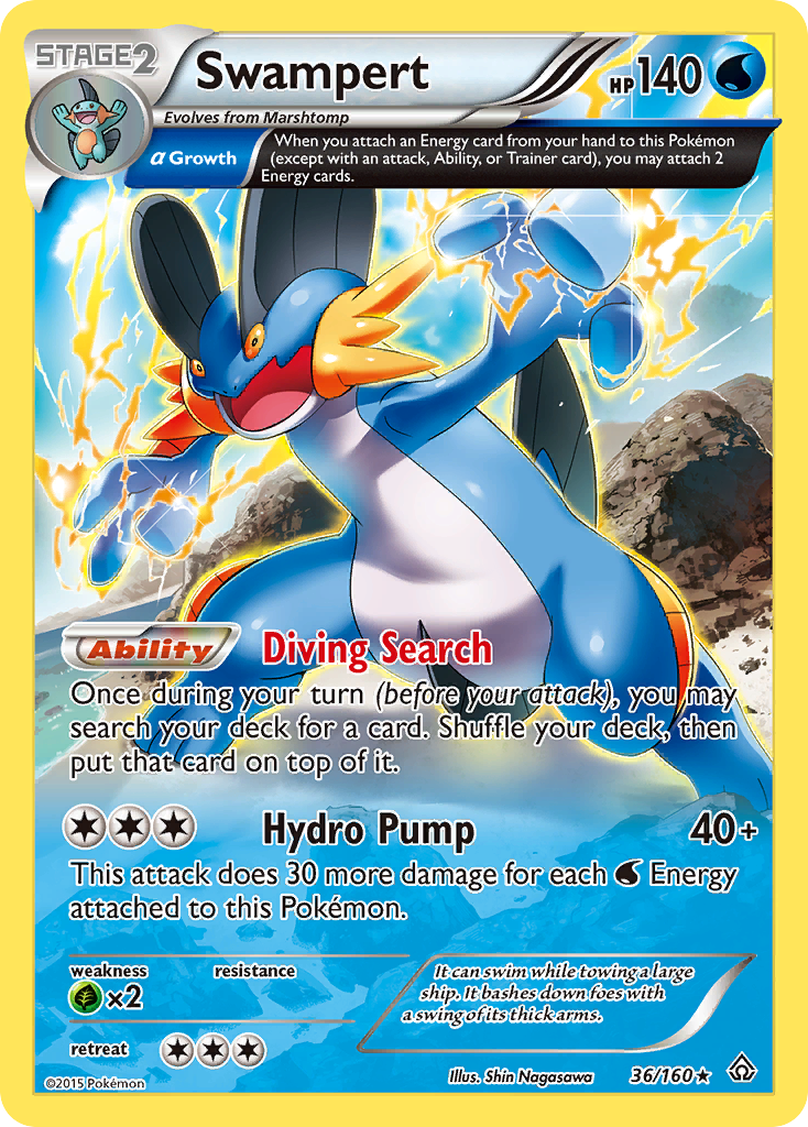 Swampert (36/160) [XY: Primal Clash] | Enigma On Main