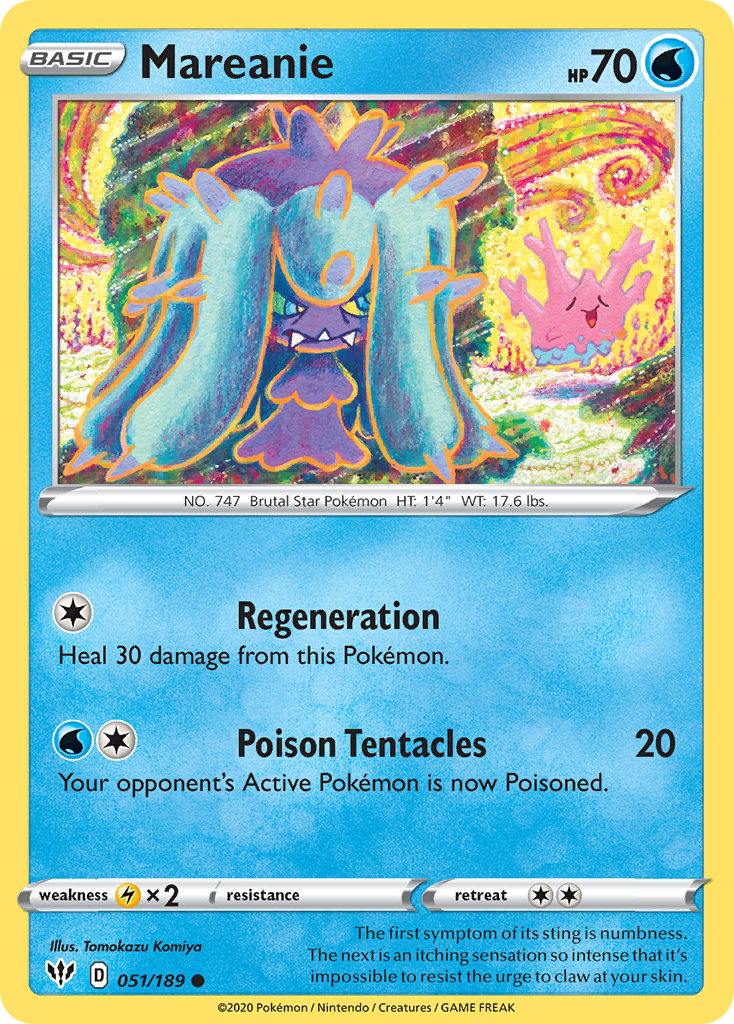 Mareanie (051/189) [Sword & Shield: Darkness Ablaze] | Enigma On Main