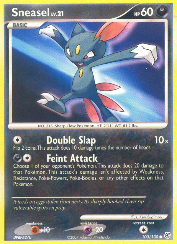 Sneasel (100/130) [Diamond & Pearl: Base Set] | Enigma On Main