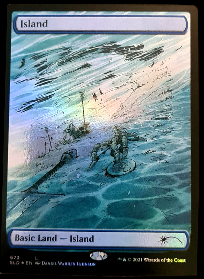 Island (673) [Secret Lair Drop Promos] | Enigma On Main