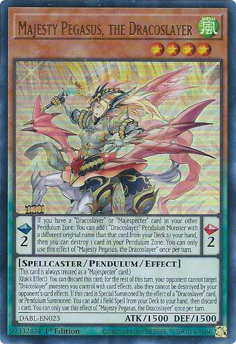 Majesty Pegasus, the Dracoslayer [DABL-EN023] Ultra Rare | Enigma On Main