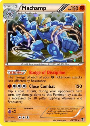 Machamp (49/101) (Cosmos Holo) [Black & White: Plasma Blast] | Enigma On Main