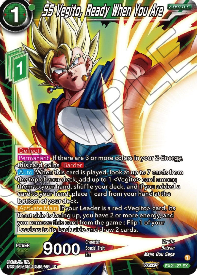 SS Vegito, Ready When You Are (EX21-27) [5th Anniversary Set] | Enigma On Main