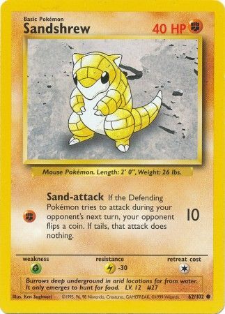 Sandshrew (62/102) [Base Set Unlimited] | Enigma On Main