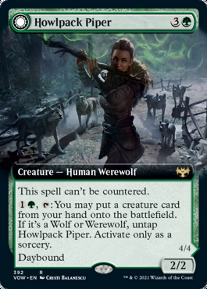 Howlpack Piper // Wildsong Howler (Extended) [Innistrad: Crimson Vow] | Enigma On Main