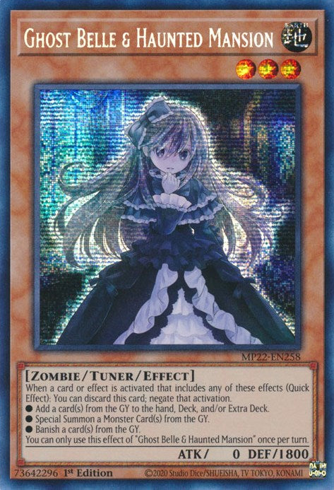 Ghost Belle & Haunted Mansion [MP22-EN258] Prismatic Secret Rare | Enigma On Main