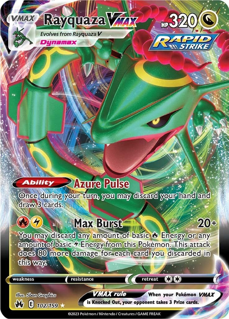 Rayquaza VMAX (102/159) (102) [Sword & Shield: Crown Zenith] | Enigma On Main