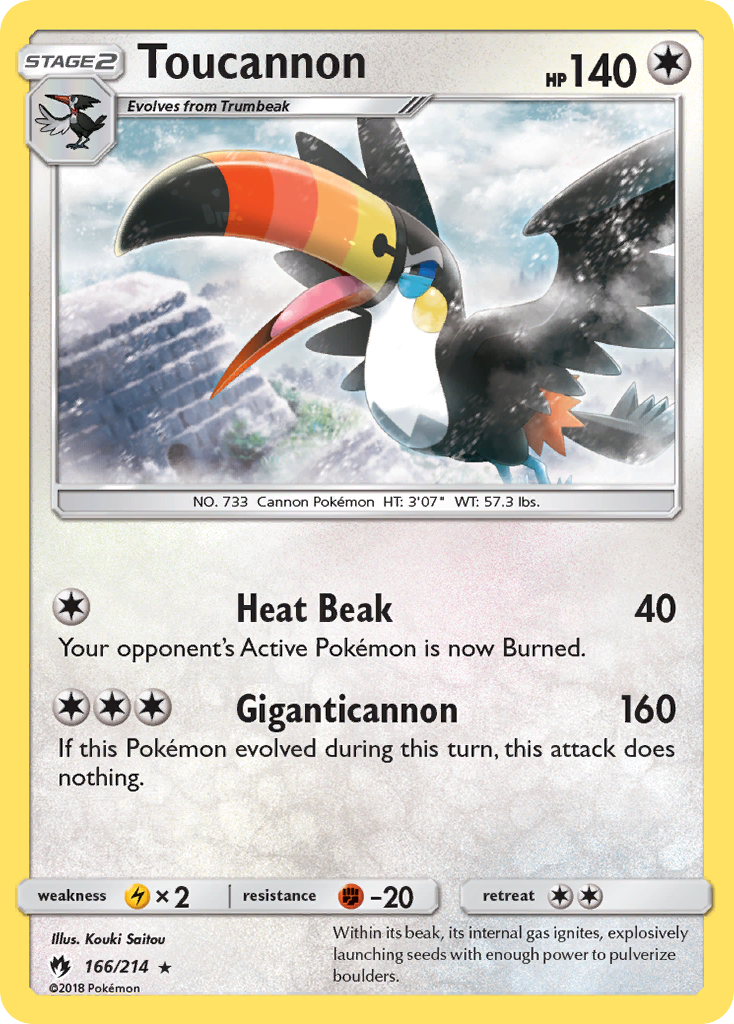 Toucannon (166/214) [Sun & Moon: Lost Thunder] | Enigma On Main