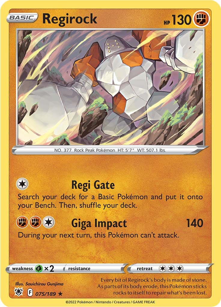 Regirock (075/189) [Sword & Shield: Astral Radiance] | Enigma On Main