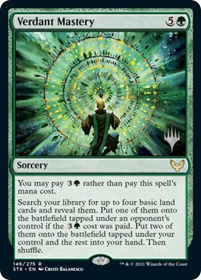 Verdant Mastery (Promo Pack) [Strixhaven: School of Mages Promos] | Enigma On Main