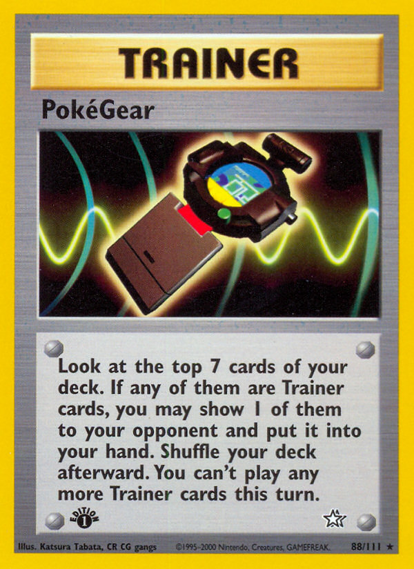 PokeGear (88/111) [Neo Genesis 1st Edition] | Enigma On Main