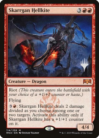 Skarrgan Hellkite [Ravnica Allegiance Promos] | Enigma On Main