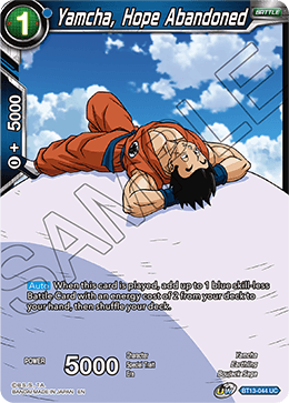 Yamcha, Hope Abandoned (Uncommon) [BT13-044] | Enigma On Main