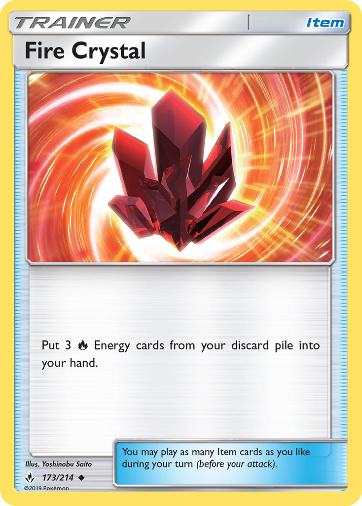 Fire Crystal (173/214) [Sun & Moon: Unbroken Bonds] | Enigma On Main